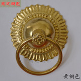 中式仿古复古木门大门纯铜狮子头拉手兽头门环拉环黄铜环把手门钹