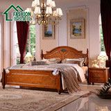 全实木双人床1.5m韩式1.8米公主床美式婚床橡木高箱纯实木简约床