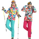新款滑雪服套装 男女 防水保暖滑雪衣 户外登山服防寒滑雪衣裤