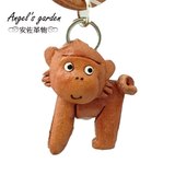 可爱小猴子手工牛皮钥匙扣正品限量版创意挂件送男女年货生日礼物
