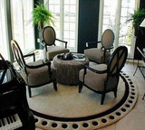 时尚简约现代欧式圆形宜家地毯客厅沙发茶几卧室床边满铺地毯定制