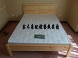 天津厂家直销 特价1.5米1.8米双人床 实木床 松木床架子 储物床