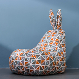 雅皮麻棉懒人沙发兔耳朵成人沙发创意可爱单人沙发卡通儿童椅EPP