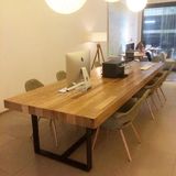 免邮新款办公家具简约时尚个性创意小型白色烤漆会议桌洽谈长桌E