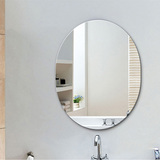 浴室镜椭圆卫生间高档卫浴防雾美式镜防潮镜子梳妆台镜包邮壁挂镜