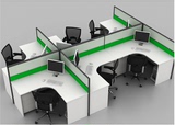 苏州办公家具职员办公桌4人组合屏风隔断办公桌椅6人工作位电脑桌