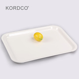 KORDCO密胺餐具酒店托盘长方形塑料水杯盘茶盘欧式餐盘仿瓷大托盘
