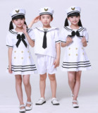 十一幼儿园男女生军装表演服小海军演出服学生服装班服空军兵娃娃