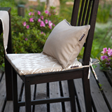 汉尚 现代中式全棉叶子加厚坐垫餐椅垫红木沙发垫可拆洗定做简约