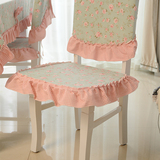 田园韩式棉布椅子靠垫凳子坐垫餐椅垫可拆洗海绵椅垫