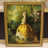 欧式人物油画纯手绘手工西洋女人欧莎夫人奢华卧室玄关挂画装饰画