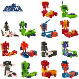 变形工场 迷你版变形金刚玩具16款全套擎天柱红蜘蛛汽车人霸天虎