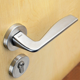 进口304不锈钢分体式室内门锁 实心把手卧室门锁执手锁具 满包邮