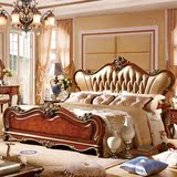 实木家具 美式床 婚床 欧式床 法式床1.8米 欧式深色双人床
