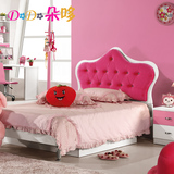 欧式儿童家具套房 粉色女孩卧室家具套装组合 儿童床公主床整套