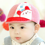 韩版宝宝帽子0-3-6-12个月婴儿帽子鸭舌帽遮阳帽儿童帽子0260