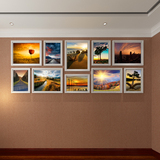 办公室相框墙创意挂墙组合个人照片墙大尺寸咖啡厅客厅卧室相片墙