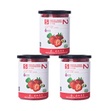【仙果季-冻干草莓草莓干75gx3罐装】冻干水果干休闲零食草莓脆粒