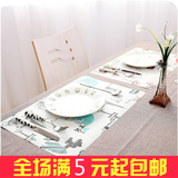 长方形隔热垫餐桌杯垫锅垫硅胶厨房垫盘西餐日本欧式防滑印花餐垫
