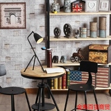 2016新款kc灯具 北欧现代简约书桌黑色台灯罩铁艺复古创意办公室