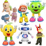 娃娃婴儿电动走路机器人跳舞儿童玩具0-3-6个月宝宝0-1-2-3岁玩具