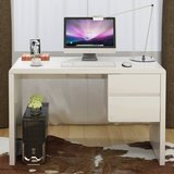 Y新款白色烤漆书桌简约现代办公桌家用书房台式电脑桌写字台创意