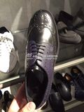 直击时尚英国皇冠代购  Giorgio  Armani  男士拼色雕花皮鞋