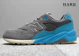 HARU球鞋 NEW BALANCE 灰水蓝反光复古慢跑男鞋 有女段 MRT580UR