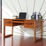 光明家具 电脑桌全实木现代中式红橡木实木家具写字桌61101
