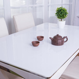 纯白色纯黑色不透明水晶板桌布软质玻璃不收缩不变形餐桌垫茶几垫
