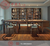新中式实木书桌椅组合家具大班桌别墅样板房书房办公桌简约电脑桌