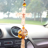 包邮以马内利基督教耶稣十字架琉璃汽车用品保平安汽车挂件内饰