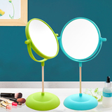 欧式台式化妆镜韩国公主双面放大镜子梳妆镜美容镜便携宿舍浴室镜