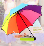 韩国可爱折叠雨伞女生创意小清新三折加大加固学生晴雨两用礼品伞