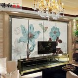 谦和中式花卉软包电视床头沙发卧室背景墙宾馆硬包可定做A3003