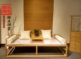 老榆木家具现代新中式鸦片罗汉床简约沙发禅意古典免漆抢购