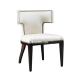 慕妃高端定制家具美式新古典实木布艺餐椅欧式简约书椅MP04