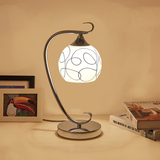 台灯卧室床头LED简约现代书房灯北欧韩式个性创意装饰客厅圆球灯