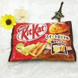 现货 日本进口零食雀巢Kitkat奇巧红薯焦糖味威化巧克力夹心饼干
