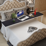 家用台式双人电脑桌跨床笔记本电脑桌可移动床上用桌懒人床边书桌