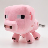 正版Minecraft MC粉红猪公仔毛绒玩具 玩偶布偶 我的世界公仔礼物