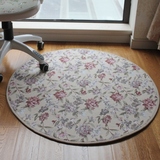 地毯田园圆型地毯欧式圆形地毯电脑椅垫书房卧室客厅地垫高档布艺