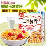 韩国进口 Post蔓越莓早餐玉米麦片350g