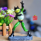 创意青蛙摆件英雄动漫物节操蛙玩具收藏蝙蝠侠纪念工艺品美国人偶