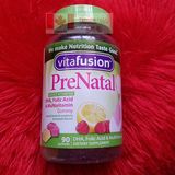 美国购Vitafusion PreNatal天然孕妇维生素DHA软糖易吞咽90粒止吐