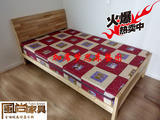 松木环保架子床 一米二 一米三五 一米八大床 特价实木床 定做床