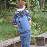 帆布包韩版运动包 马桶包双肩包男 圆桶包旅游背包 户外包 女休闲