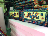 藏式地毯 混纺地毯高档家居用品中国古典清明风格地毯 藏式靠背