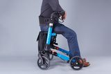 小型轮椅折叠轻便便携旅行老人助行器老年人残疾人手推车四脚拐杖