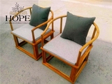北京一森老榆木茶椅圈椅 餐椅禅椅 官帽椅皇宫椅 新中式实木家具